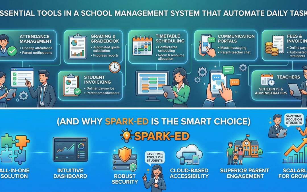Essential Tools in a School Management System That Automate Daily Tasks (And Why Spark-ED Is the Smart Choice)